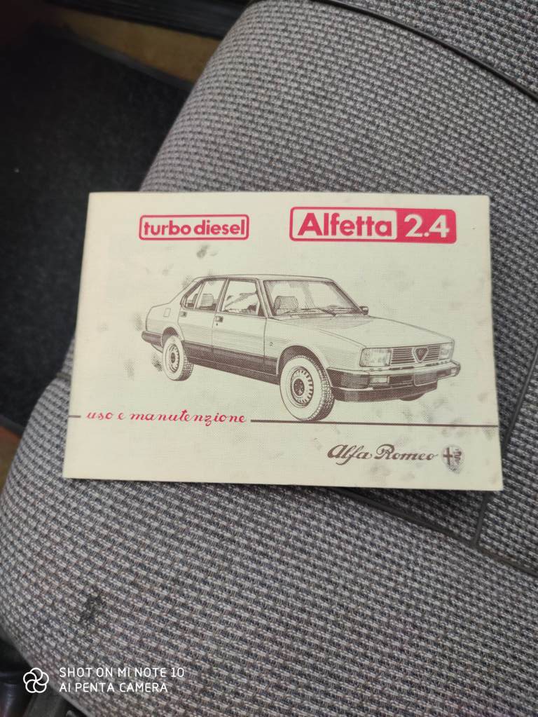 Alfetta 2 4 Turbo Diesel Alfavintage